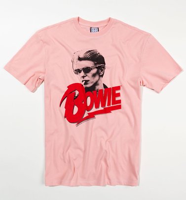 Pink New Romantic David Bowie T-Shirt from Amplified Pink New Romantic David Bowie T-Shirt from Amplified