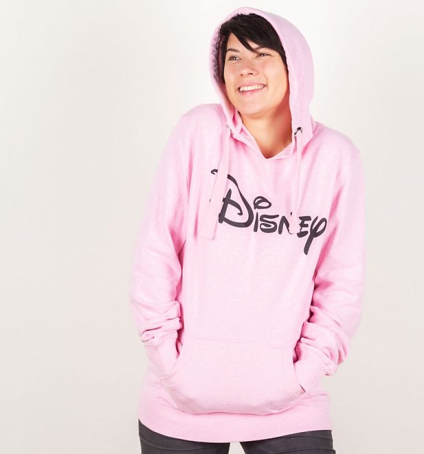Pink Disney Logo Hoodie