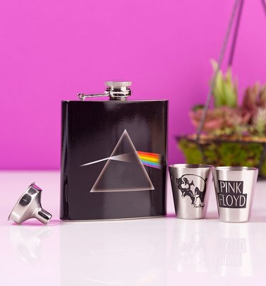 Pink Floyd Dark Side Of The Moon Hip Flask Gift Set Pink Floyd Dark Side Of The Moon Hip Flask Gift Set