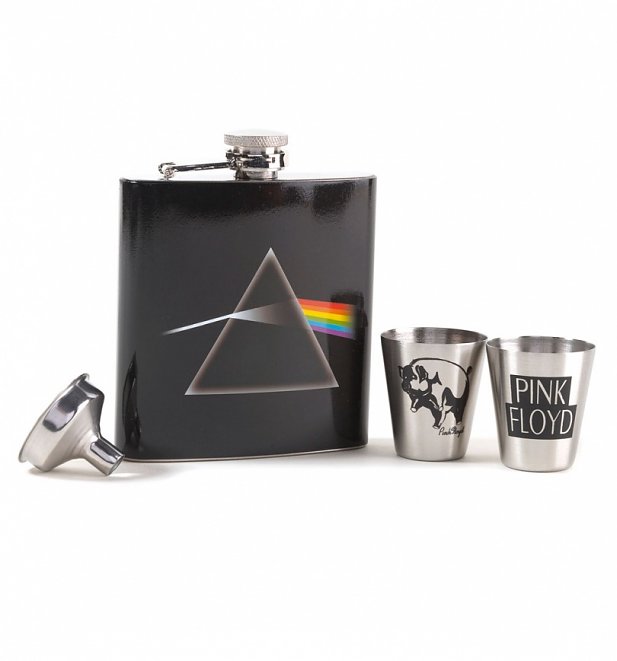 Pink Floyd Dark Side Of The Moon Hip Flask Gift Set Pink Floyd Dark Side Of The Moon Hip Flask Gift Set