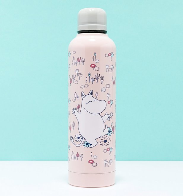Pink Metal Moomin Water Bottle