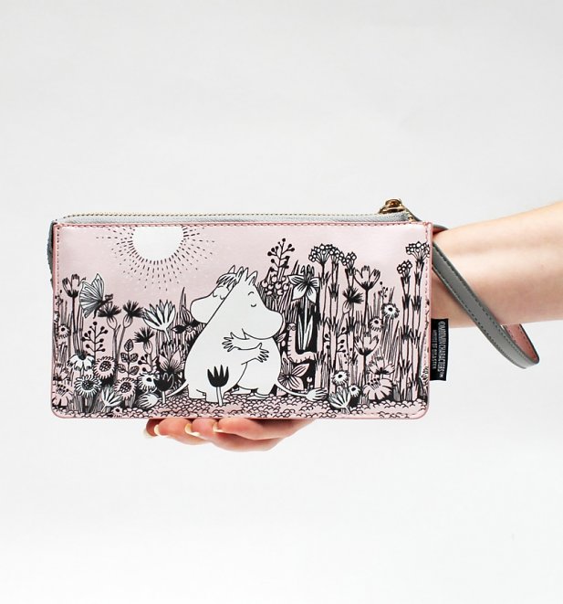 Pink Moomin Love Wristlet Wallet from House of Disaster Pink Moomin Love Wristlet Wallet from House of Disaster