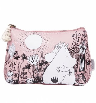 Pink Moomins Love Make Up Bag from Disaster Designs Pink Moomins Love Make Up Bag from Disaster Designs