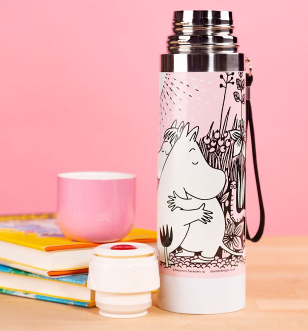 Pink Moomins Love Thermal Flask from House of Disaster