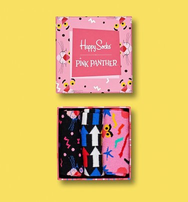 Pink Panther Socks 3 Pack Gift Box from Happy Socks Pink Panther Socks 3 Pack Gift Box from Happy Socks