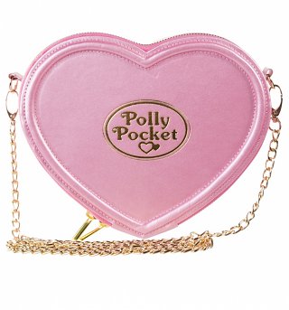 Pink Polly Pocket Heart Shaped Cross Body Bag Pink Polly Pocket Heart Shaped Cross Body Bag