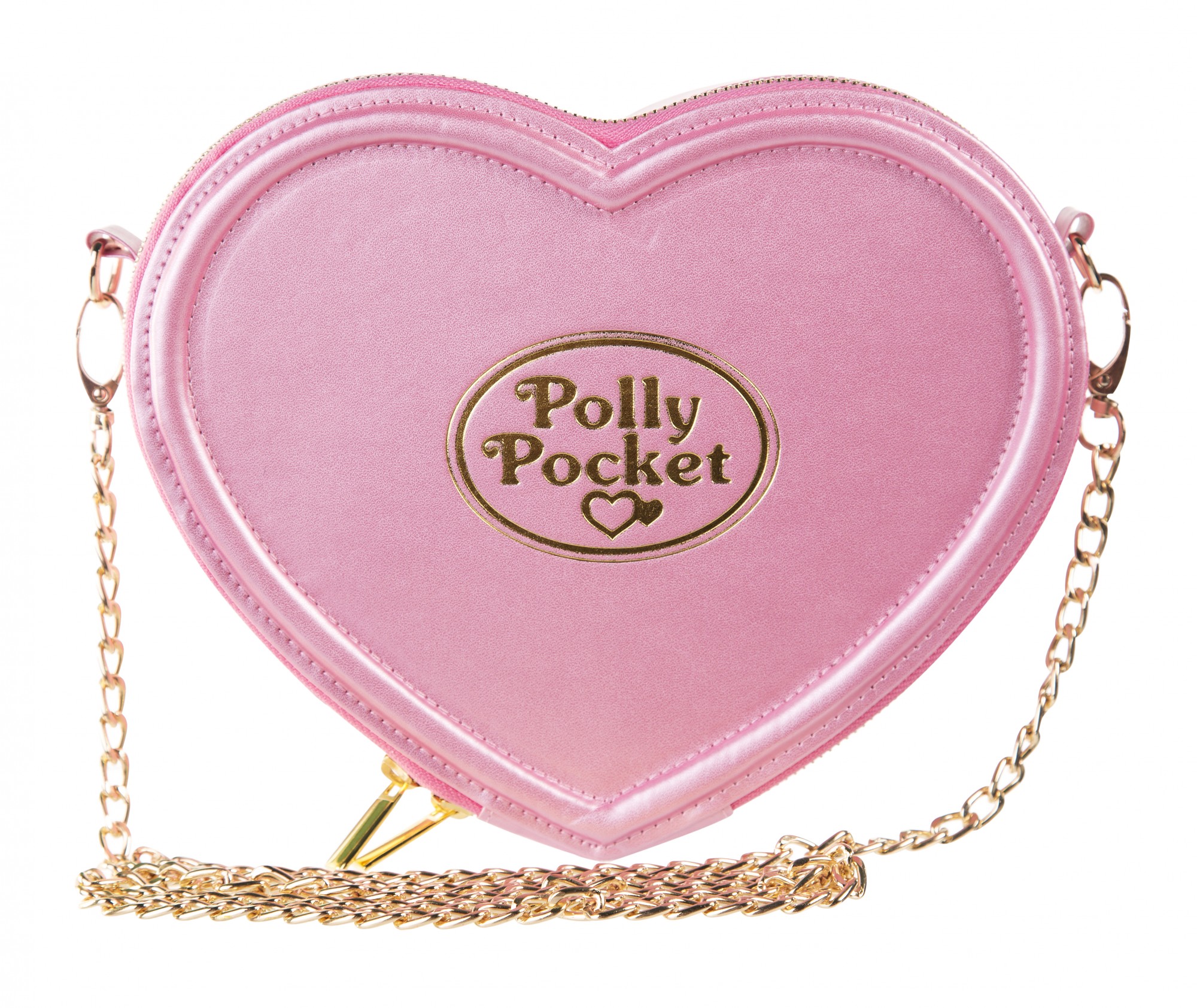 Pink Polly Pocket Heart Shaped Cross Body Bag