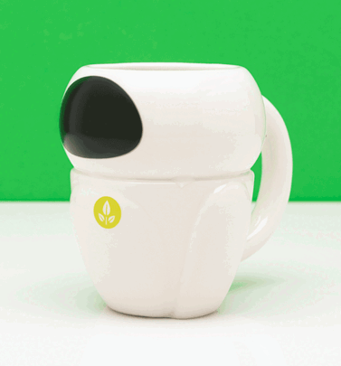 Pixar Wall-E Eve Heat Change Shaped Mug Pixar Wall-E Eve Heat Change Shaped Mug