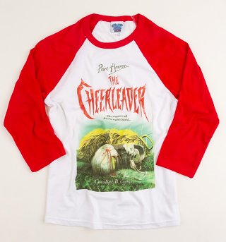 Point Horror The Cheerleader White And Red Raglan Baseball T-Shirt Point Horror The Cheerleader White And Red Raglan Baseball T-Shirt