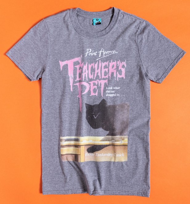 Point Horror Teacher's Pet Grey Marl T-Shirt
