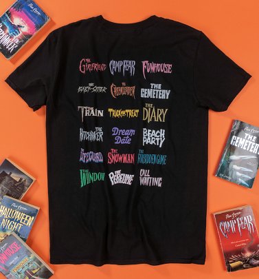 Point Horror Titles Collection Black T-Shirt Point Horror Titles Collection Black T-Shirt