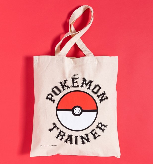 Pokemon Trainer Canvas Tote Bag Pokemon Trainer Canvas Tote Bag
