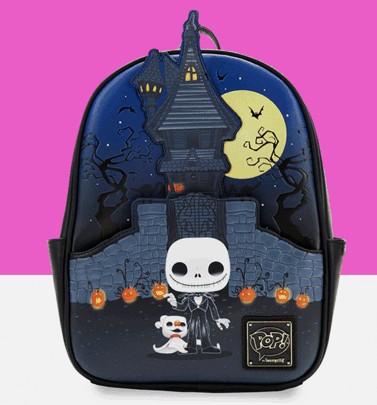 Pop! by Loungefly Disney The Nightmare Before Christmas Jack Skellington House Mini Backpack