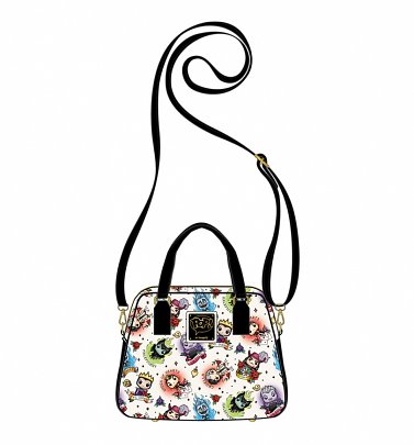 Pop by Loungefly Disney Villains Tattoo All Over Print Crossbody Bag Pop by Loungefly Disney Villains Tattoo All Over Print Crossbody Bag