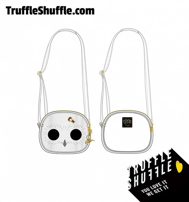 Pop by Loungefly Harry Potter Hedwig Pin Trader Crossbody Bag Pop by Loungefly Harry Potter Hedwig Pin Trader Crossbody Bag