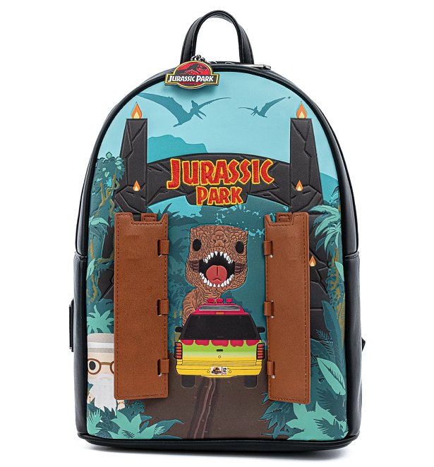 Pop by Loungefly Jurassic Park Gates Mini Backpack Pop by Loungefly Jurassic Park Gates Mini Backpack