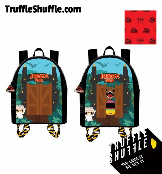 Pop by Loungefly Jurassic Park Gates Mini Backpack Pop by Loungefly Jurassic Park Gates Mini Backpack