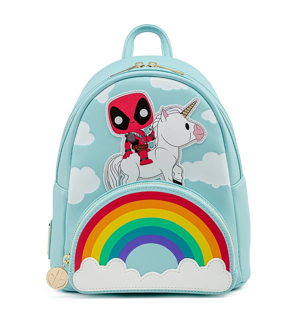 Pop by Loungefly Marvel Deadpool 30th Anniversary Unicorn Rainbow Mini