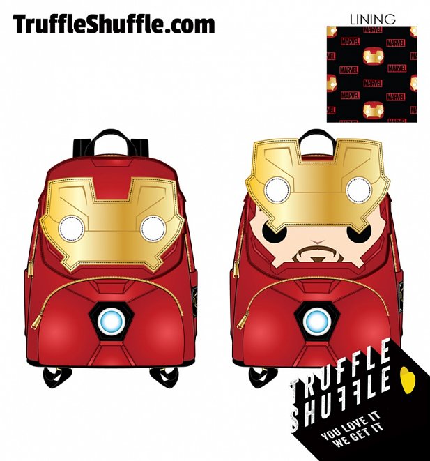 Pop by Loungefly Marvel Iron Man Light Up Mini Backpack Pop by Loungefly Marvel Iron Man Light Up Mini Backpack