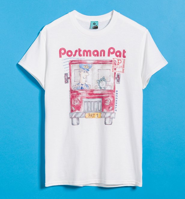 Postman Pat And Jess White T-Shirt Postman Pat And Jess White T-Shirt