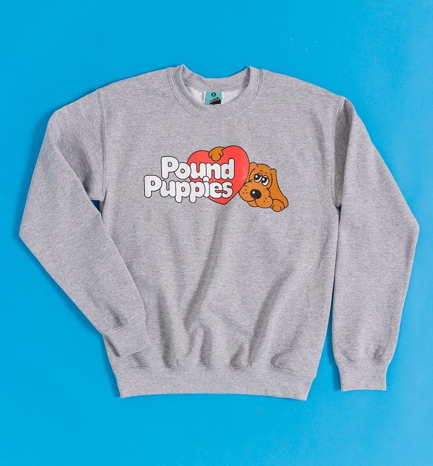 Pound Puppies Logo Grey Sweater