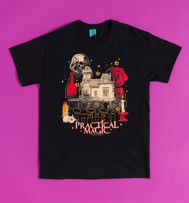 Practical Magic Montage Black T-Shirt