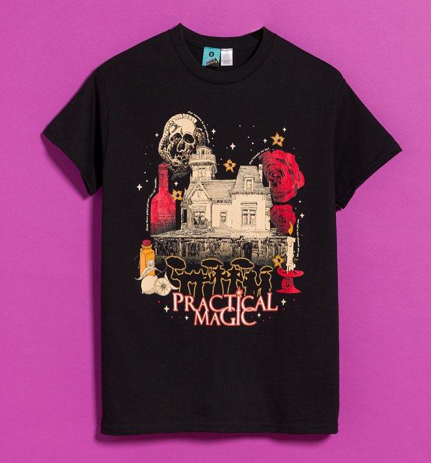 Practical Magic Montage Black T-Shirt