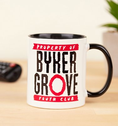 Property Of Byker Grove Black Handle Mug Property Of Byker Grove Black Handle Mug