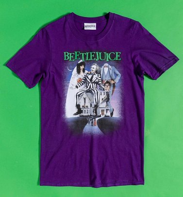 Purple Beetlejuice Poster T-Shirt