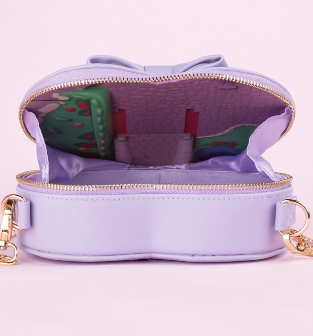 Purple Polly Pocket Heart and Bow Cross Body Bag Purple Polly Pocket Heart and Bow Cross Body Bag