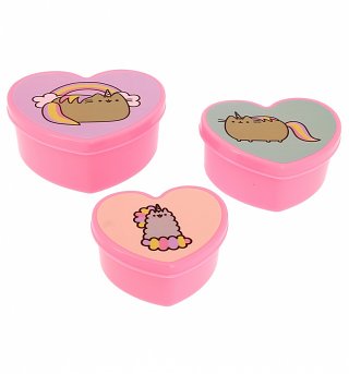Pusheen Heart Shaped Storage Boxes Pusheen Heart Shaped Storage Boxes