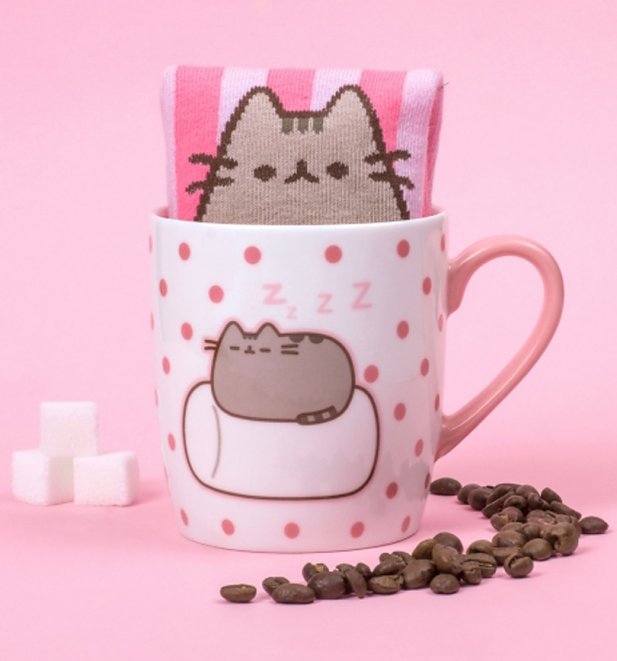 Pusheen Marshmallow Socks And Mug Gift Set Pusheen Marshmallow Socks And Mug Gift Set