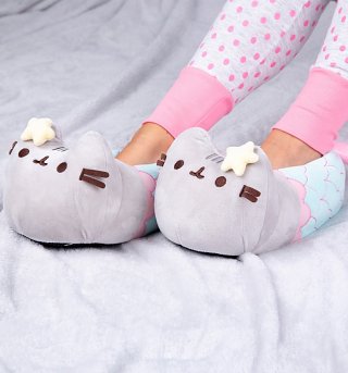 Pusheen Mermaid 3D Slippers Pusheen Mermaid 3D Slippers