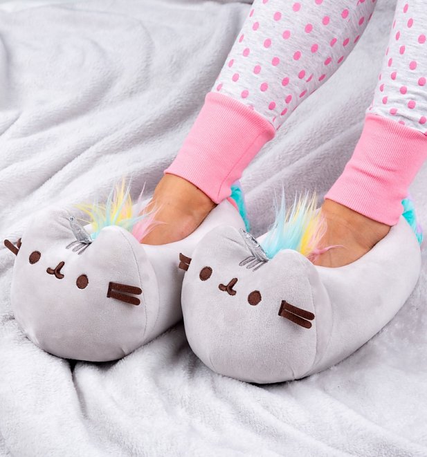 pusheen unicorn slippers