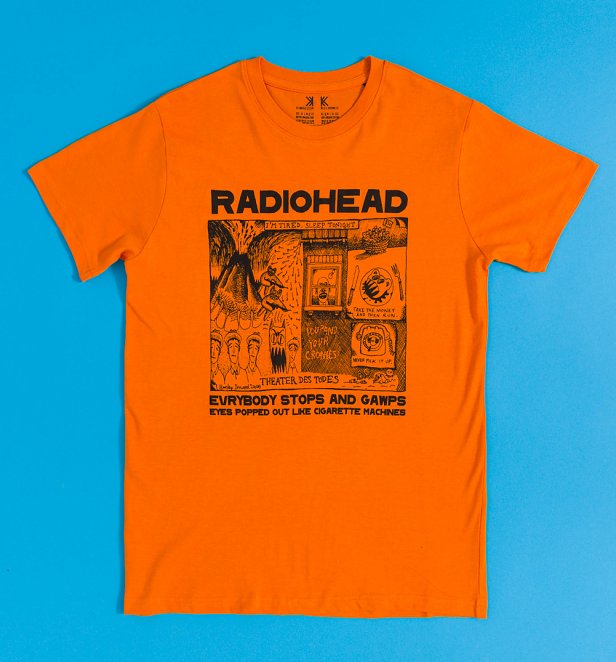 Radiohead Gawps Orange T-Shirt Radiohead Gawps Orange T-Shirt