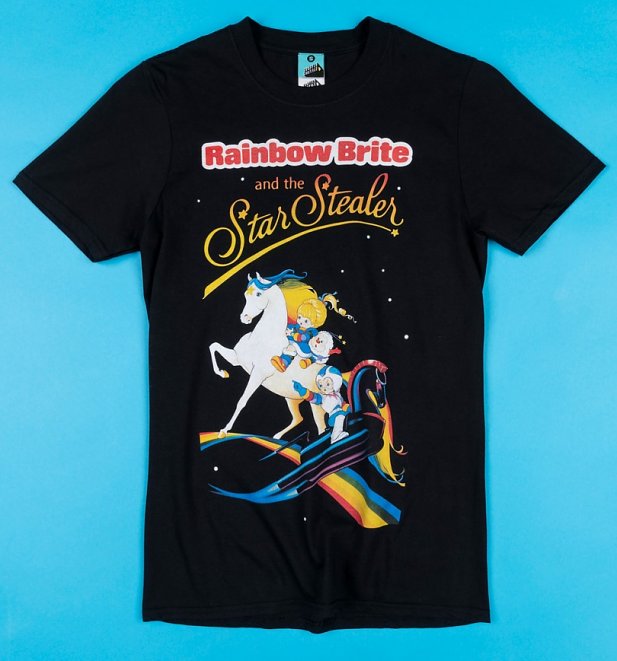 Rainbow Brite And The Star Stealer Black T-Shirt