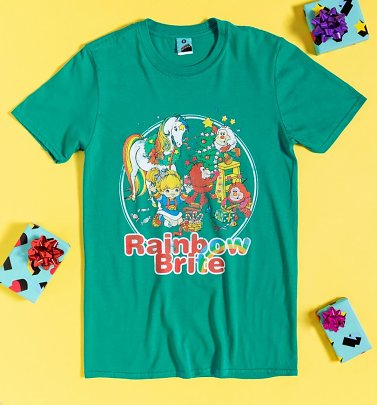 Rainbow Brite Festive Scene Jade T-Shirt