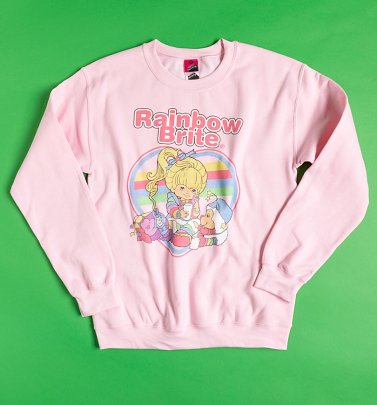 Rainbow Brite Heart Light Pink Sweater Rainbow Brite Heart Light Pink Sweater