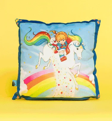 Rainbow Brite Retro Cushion