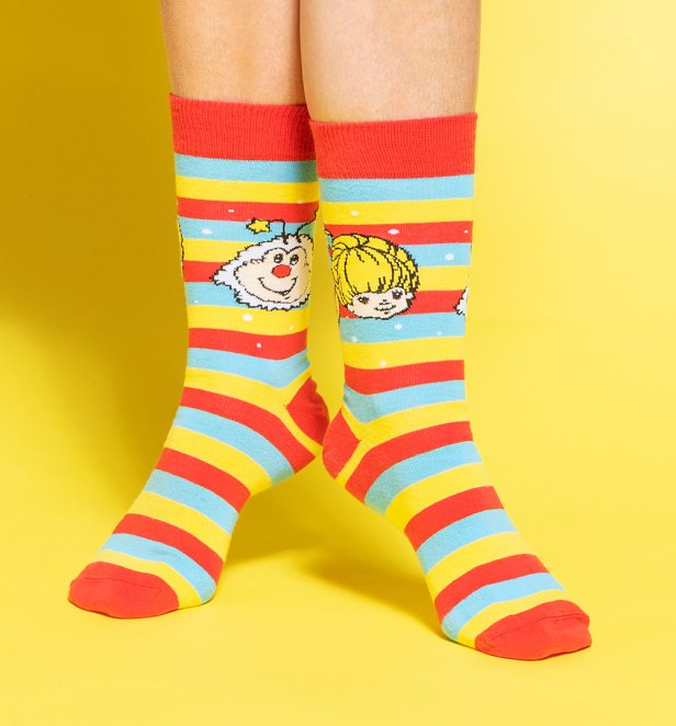 Rainbow Brite Striped Socks