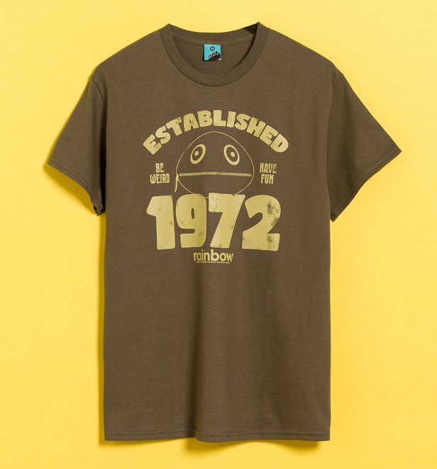 Rainbow Zippy Established 1972 Brown T-Shirt