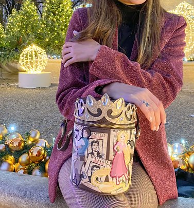 Rapunzel Wanted Disney Tangled Cylinder Crossbody Bag from Danielle Nicole Rapunzel Wanted Disney Tangled Cylinder Crossbody Bag from Danielle Nicole