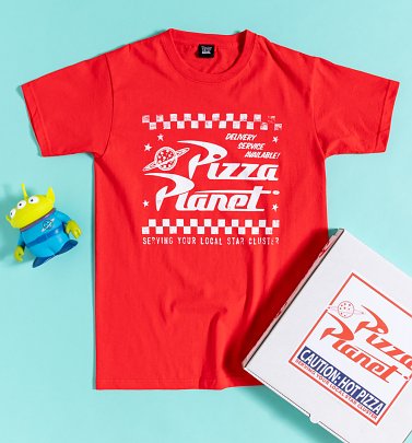 Red Disney Toy Story Pizza Planet T-Shirt
