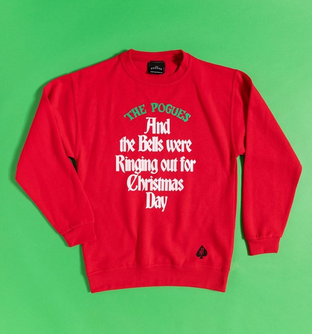 Red The Pogues Bells Were Ringing Out Christmas Sweater