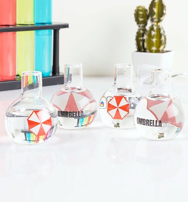 Resident Evil Set Of 4 Mini Glasses Resident Evil Set Of 4 Mini Glasses