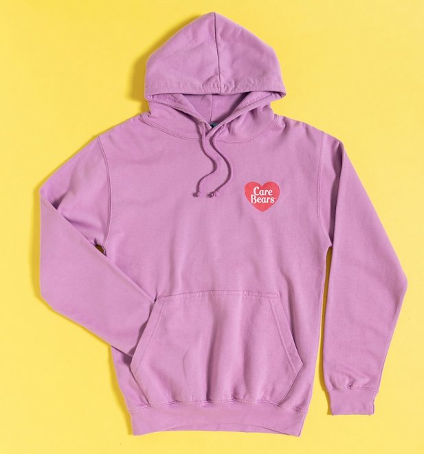 Retro Care Bears Rainbow Lavender Hoodie Retro Care Bears Rainbow Lavender Hoodie
