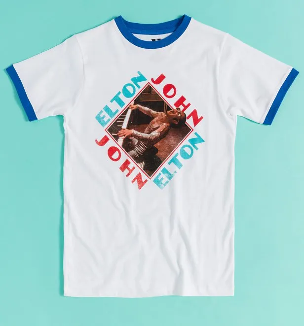 Retro Elton John Ringer T-Shirt