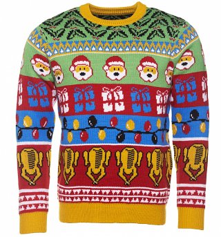 Retro Holly And Turkey Knitted Jumper from Cheesy Christmas Jumpers Retro Holly And Turkey Knitted Jumper from Cheesy Christmas Jumpers
