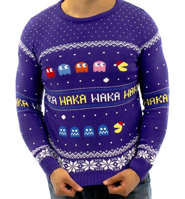 Retro Knitted Pac-Man Fair Isle Jumper Retro Knitted Pac-Man Fair Isle Jumper