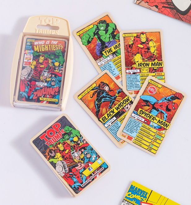 Retro Marvel Comics Top Trumps Card Game